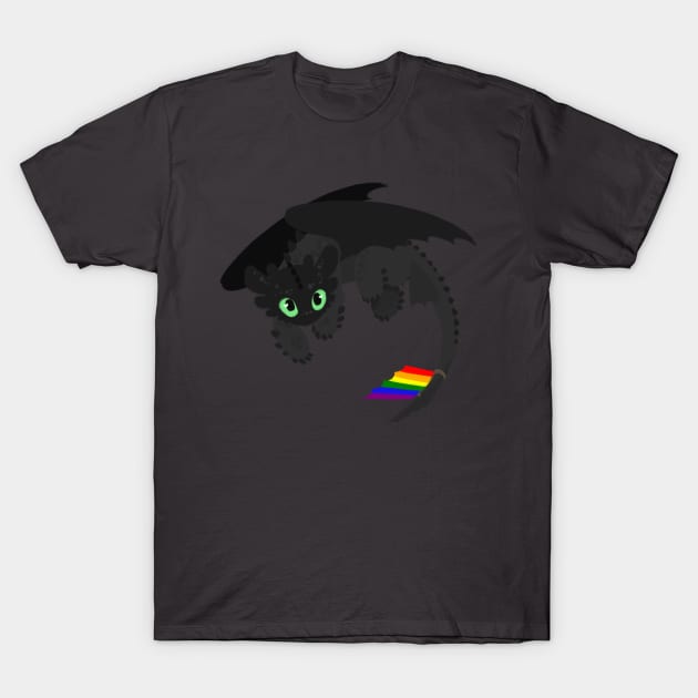 Toothless (Gay) T-Shirt by IceOfWaterflock